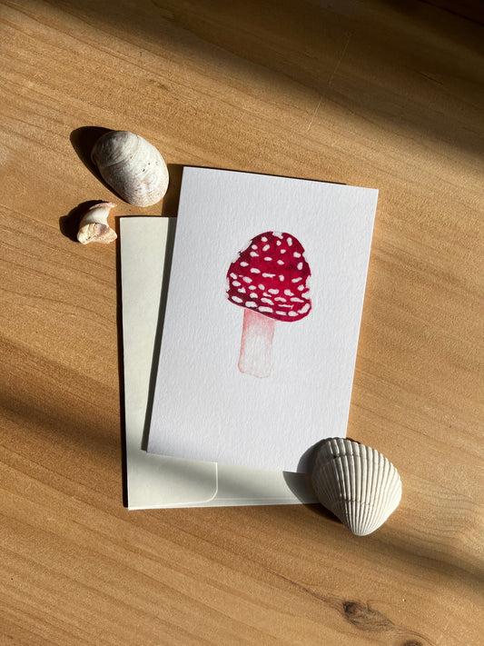 Amanita Mushroom Notecard