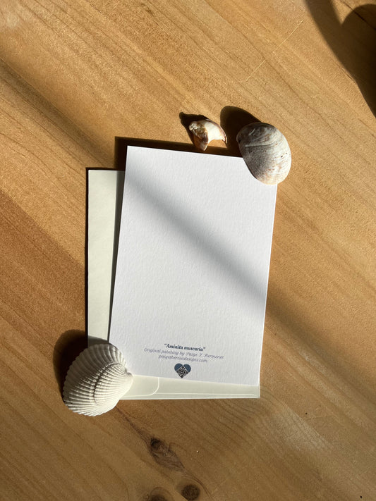 Amanita Mushroom Notecard